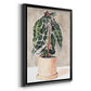 Potted Houseplant I - Modern Framed Canvas Print