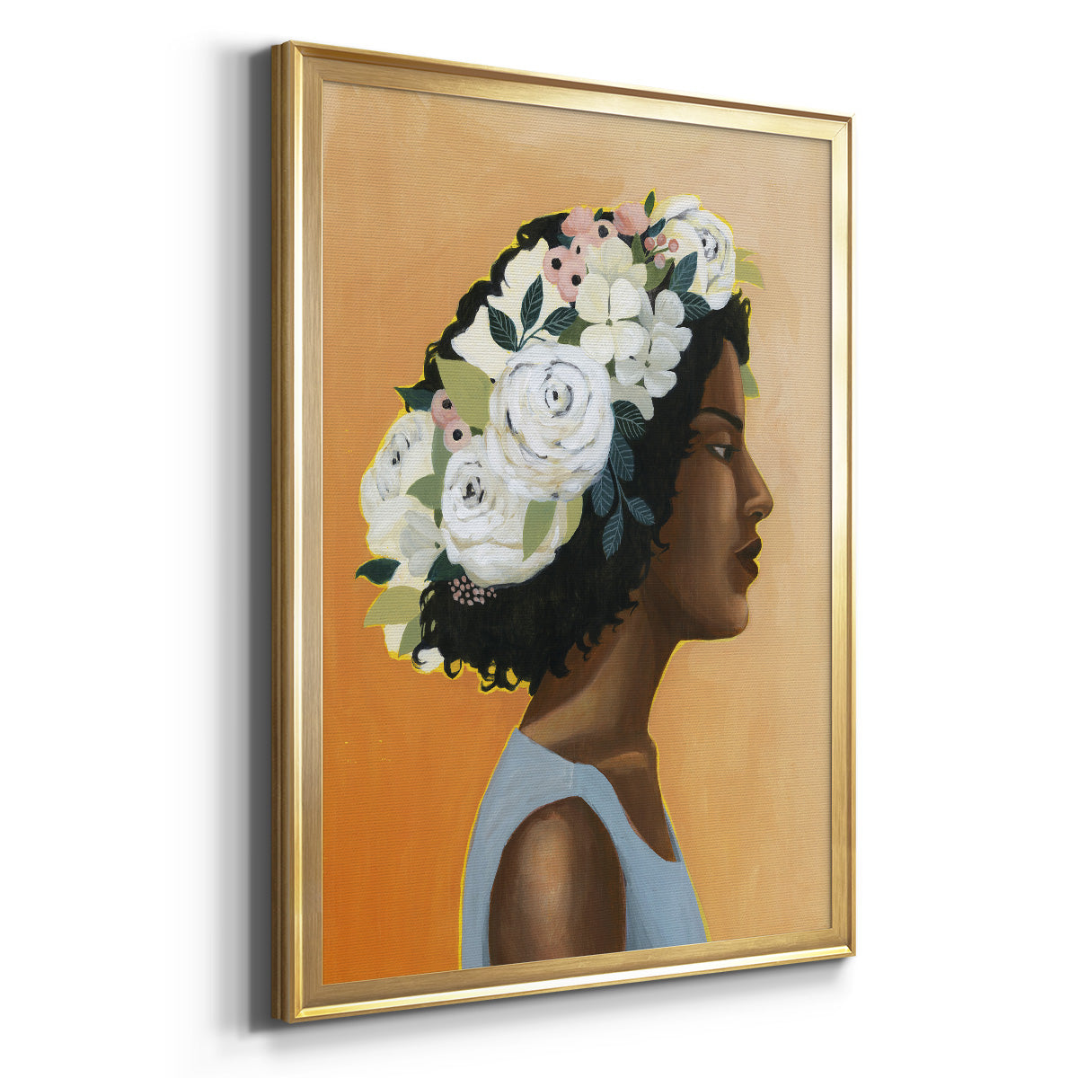 Modern Laurel I - Modern Framed Canvas Print