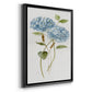 Petite Blue Hydrangea II - Modern Framed Canvas Print