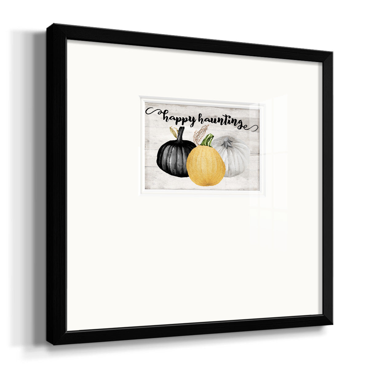 Happy Haunting Premium Framed Print Double Matboard