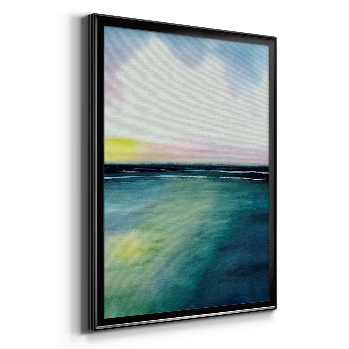 Sherbet Sunset Diptych II - Modern Framed Canvas Print