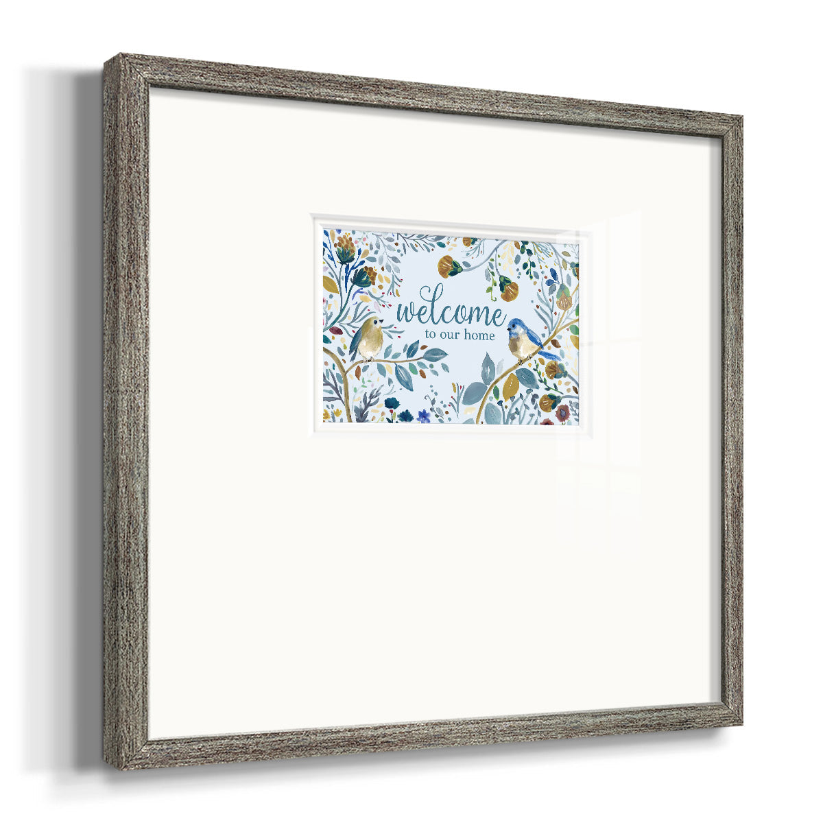 Welcome to Our Home Premium Framed Print Double Matboard