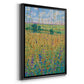 Wildflower Path I - Modern Framed Canvas Print