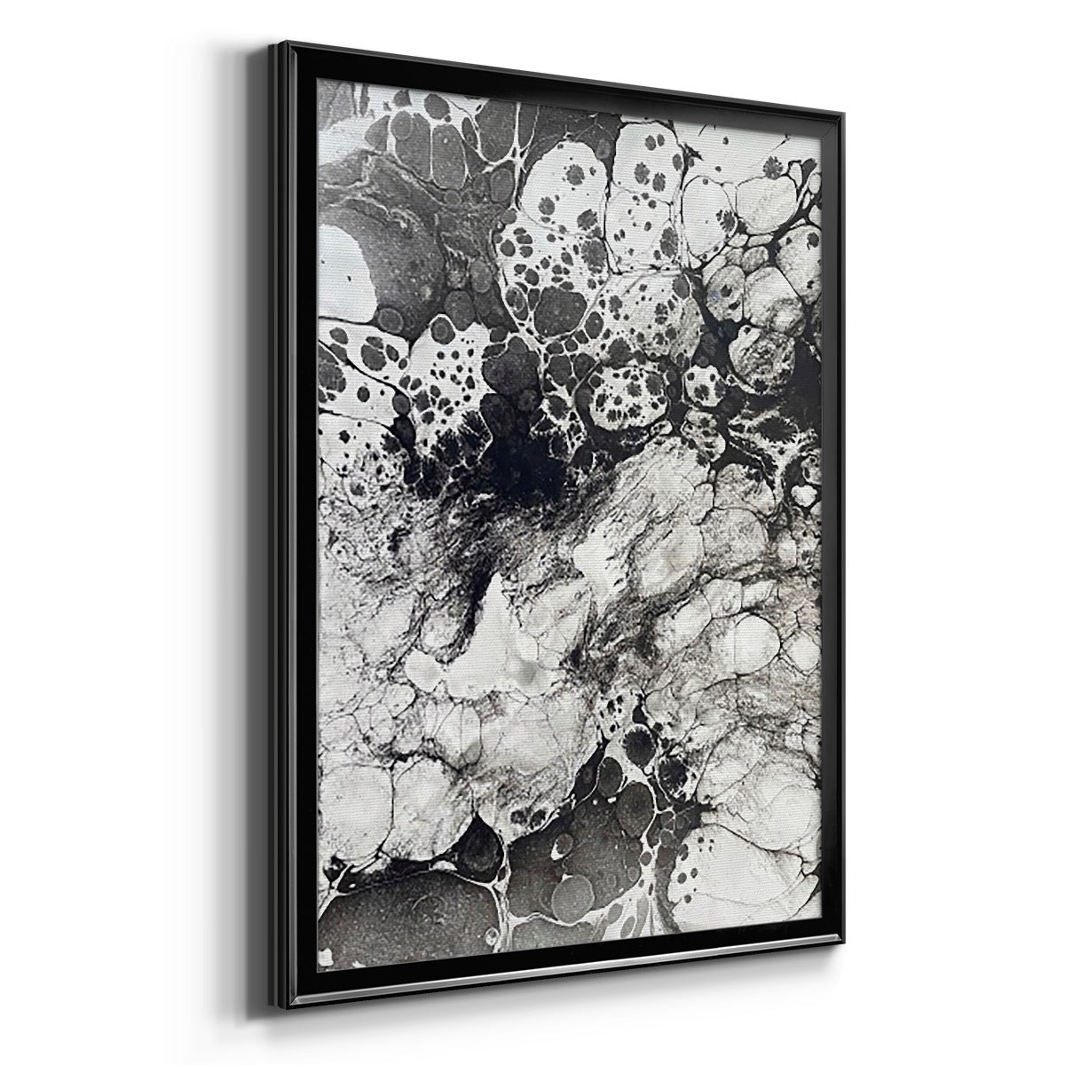 Marbling IX - Modern Framed Canvas Print