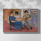 Domino Players, 1921 - Floater Framed Canvas Print