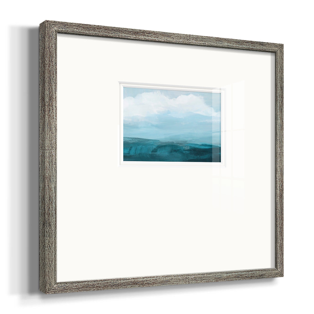 Azure Rising II Premium Framed Print Double Matboard