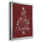 Merry Little Christmas - Modern Framed Canvas Print