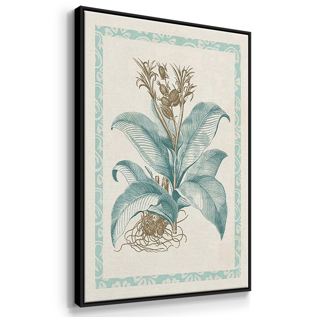 Willow Blue Besler I - Floater Framed Canvas Set