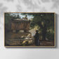 A Catholic Priest in Front of a Sarcophagus, c. 1857 - Floater Framed Canvas Print