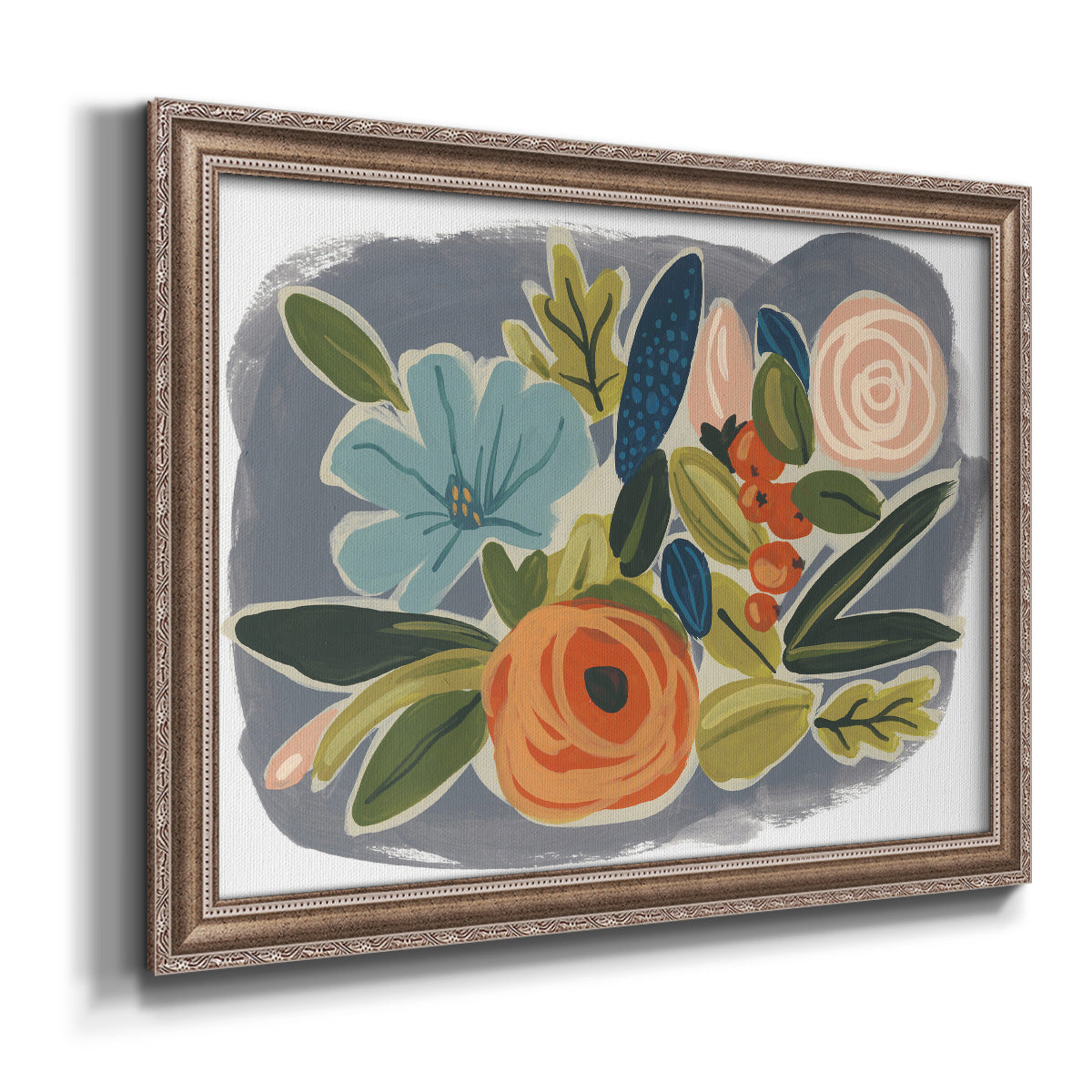 Bright Botany I Premium Framed Canvas- Ready to Hang