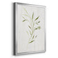 Windblown Leaves II - Modern Framed Canvas Print