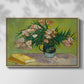 Vase with Oleanders and Books, 1888 - Floater Framed Canvas Print