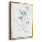 Indigo Sketch I - Modern Framed Canvas Print