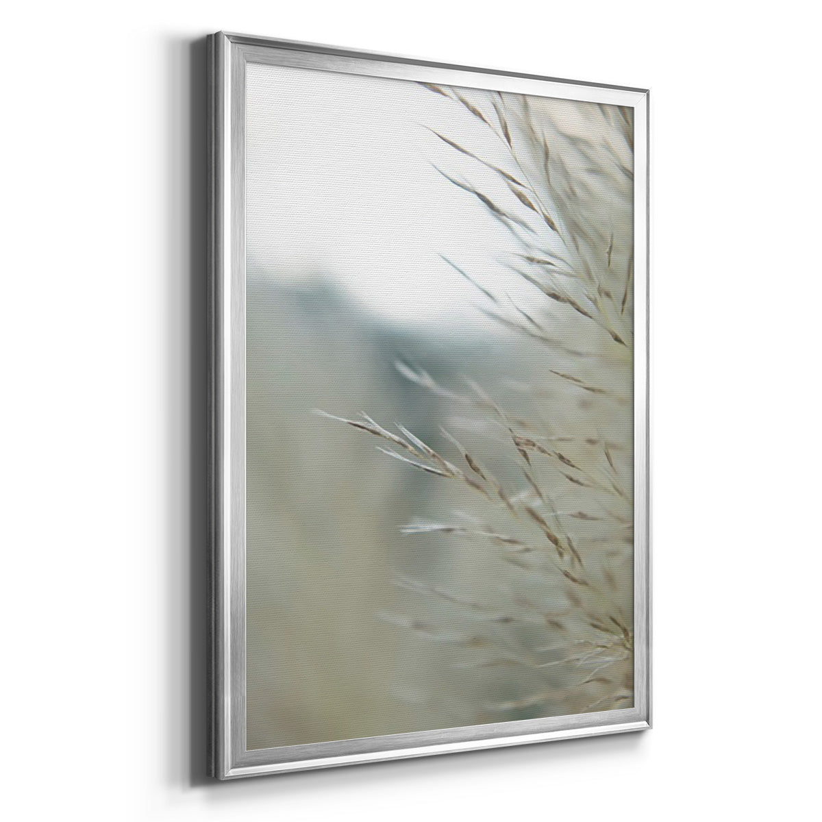 Subtle Grasses III - Modern Framed Canvas Print