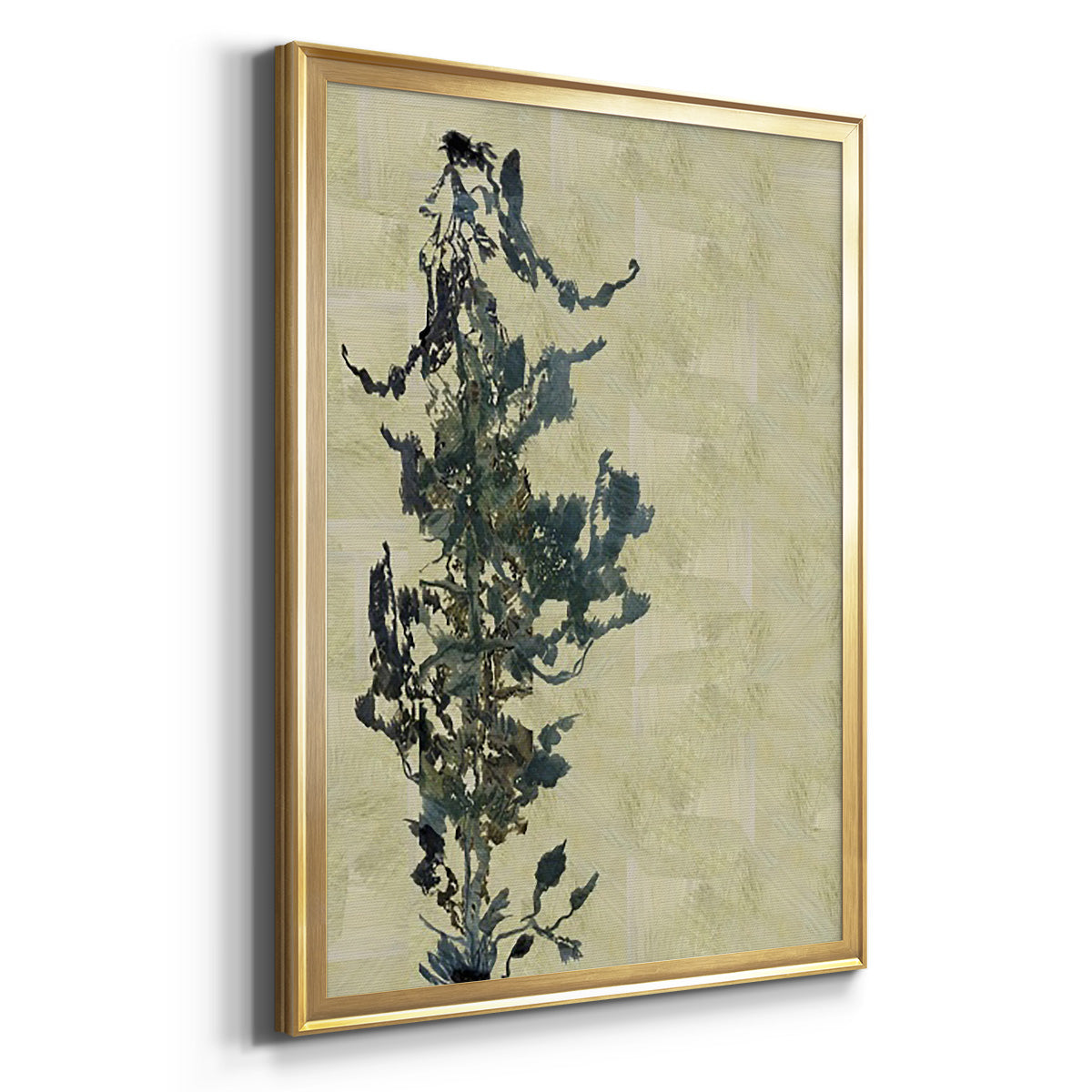 Chinoiserie 2 Tan II - Modern Framed Canvas Print