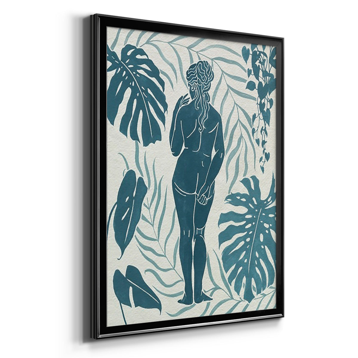 Moon Gazer III - Modern Framed Canvas Print