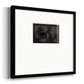 Black Gold Map Premium Framed Print Double Matboard