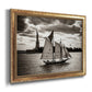 The Clipper & the Liberty Premium Framed Canvas- Ready to Hang