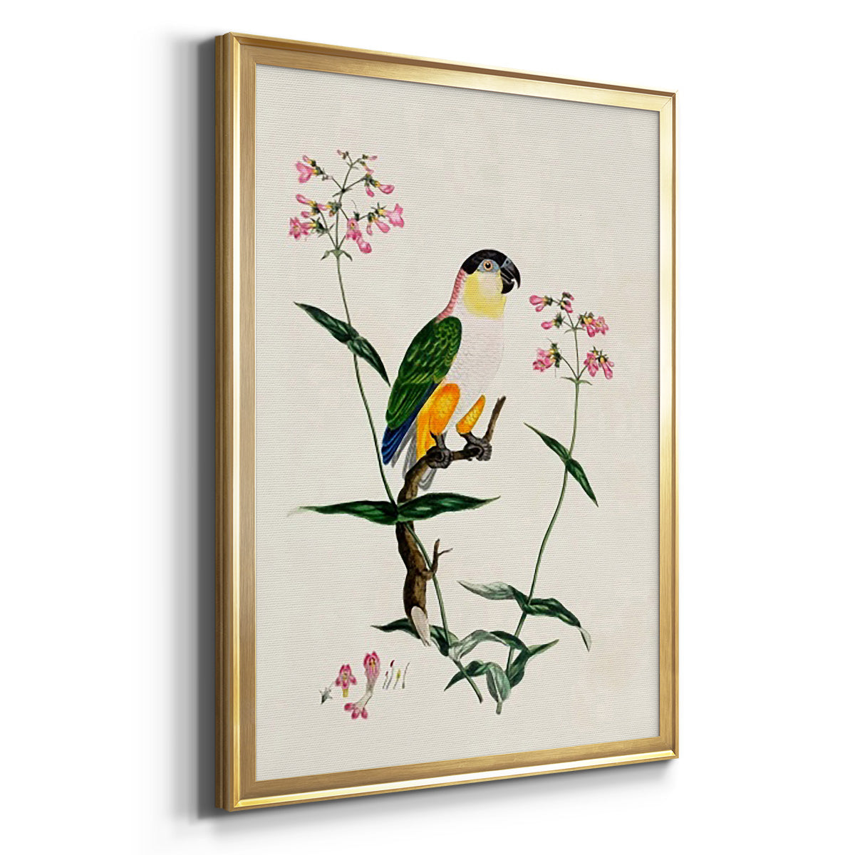 Bird in Habitat IV - Modern Framed Canvas Print