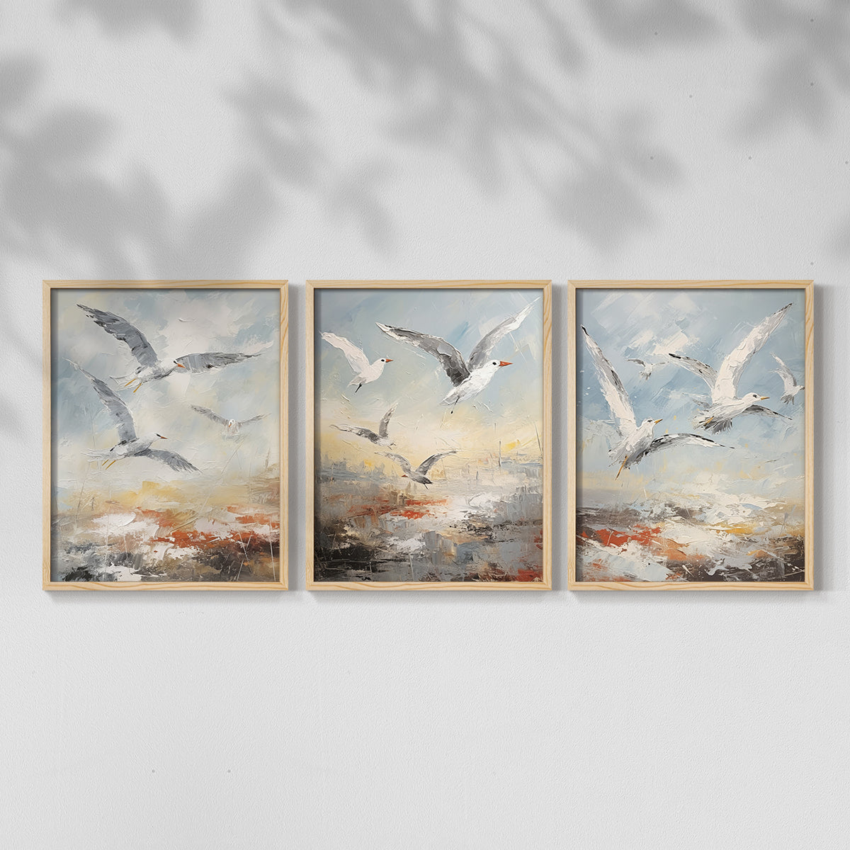 Sea and Shore Series CII - Restickable Framed Art Set