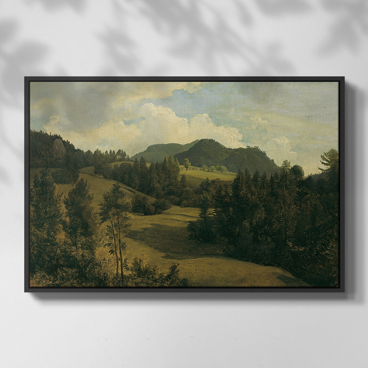 Landscape near Miesenbach, c. 1830 - Floater Framed Canvas Print