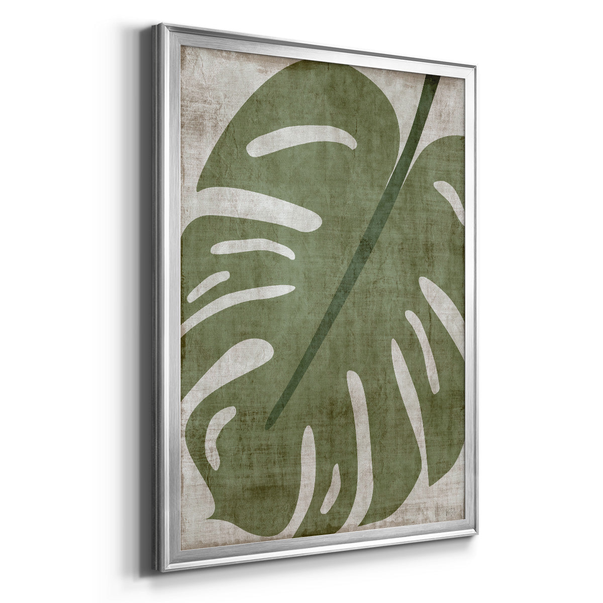Island Greenery II - Modern Framed Canvas Print