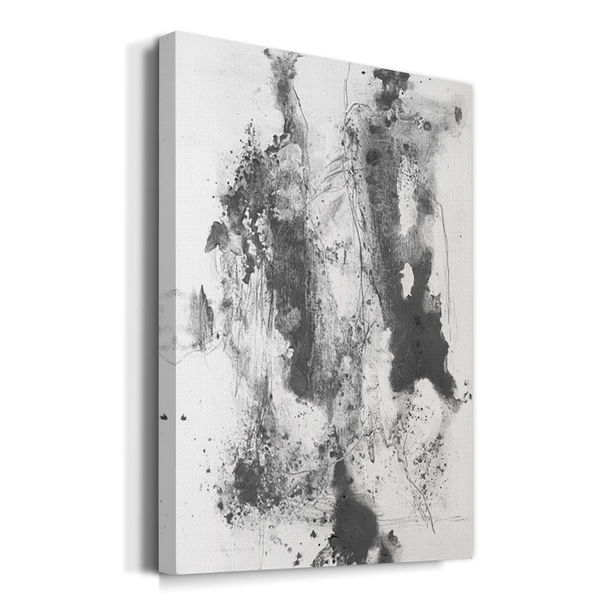 Graphite Abstract III - Canvas Art Print