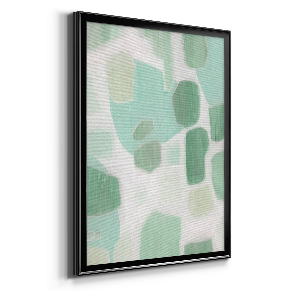 River Shapes II - Modern Framed Canvas Print