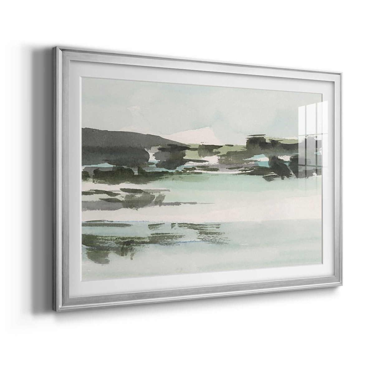 Turquoise Marsh II - Modern Framed Art Print