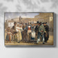A Charlatan Selling Blacking in the Piazza Barberini in Rome, c. 1840-1849 - Floater Framed Canvas Print