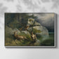 Eagles and Dying Stag on a Lakeshore, 1836 - Floater Framed Canvas Print