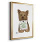 Love and Yorkshire Terrier - Modern Framed Canvas Print