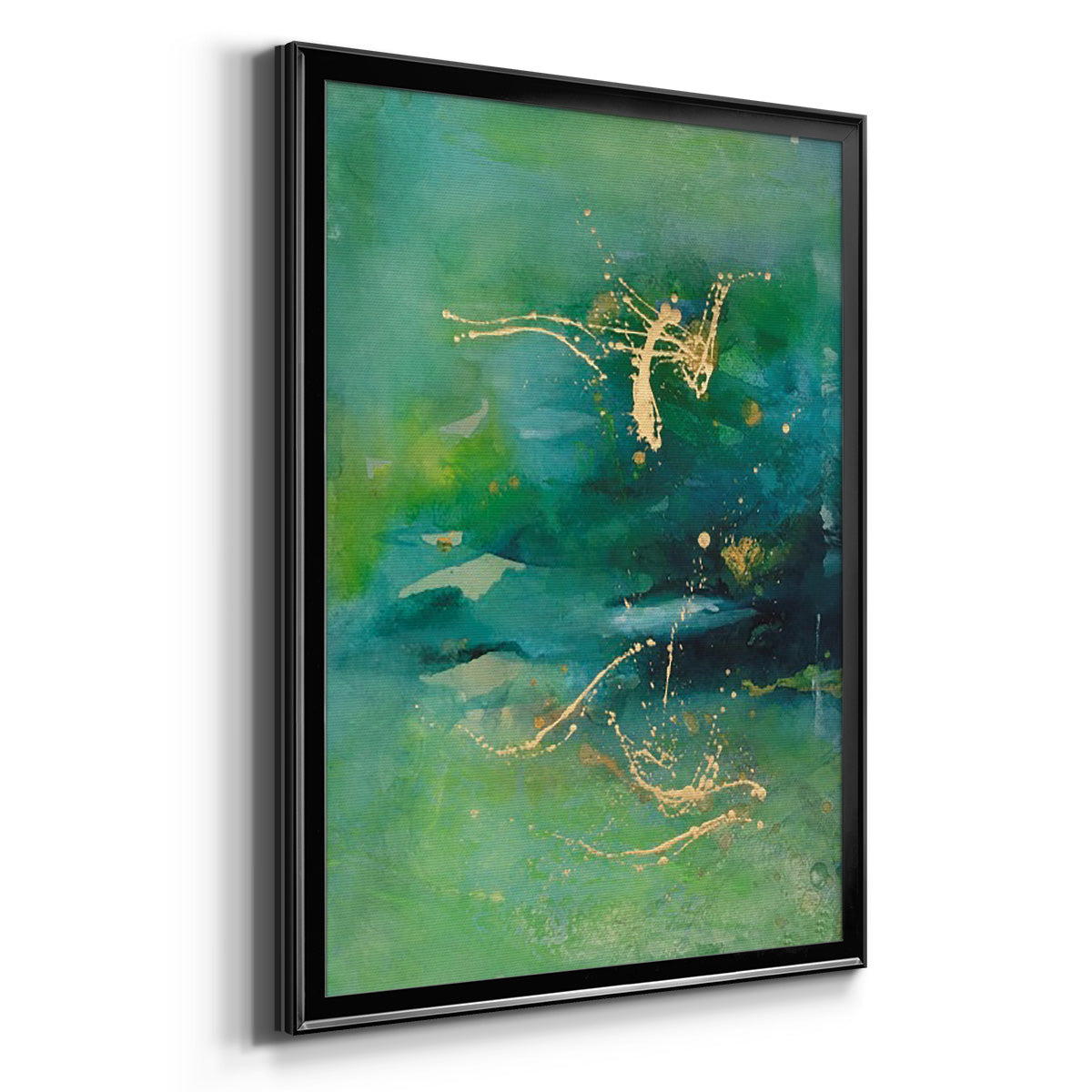Peaceful Diptych II - Modern Framed Canvas Print