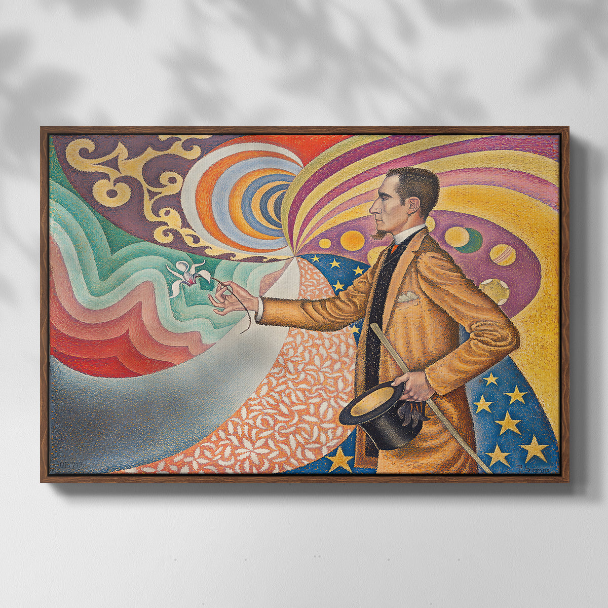 Portrait of Félix Fénéon, 1890 - Floater Framed Canvas Print
