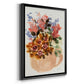 Mauve Bouquet in Teapot II - Modern Framed Canvas Print