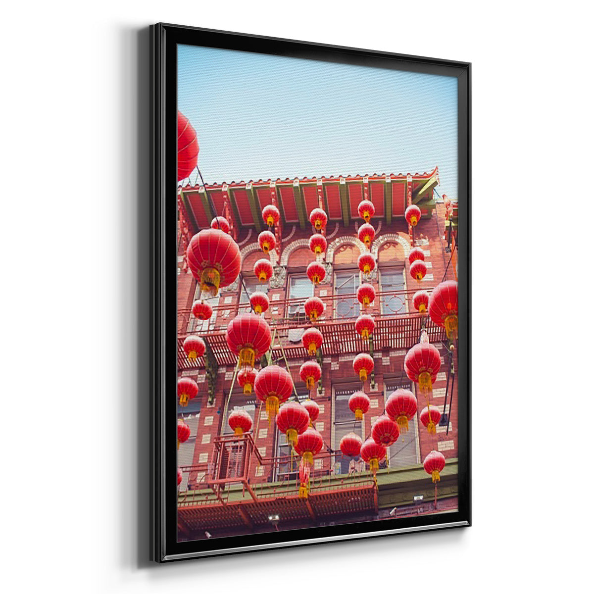 Lovely Lanterns II - Modern Framed Canvas Print