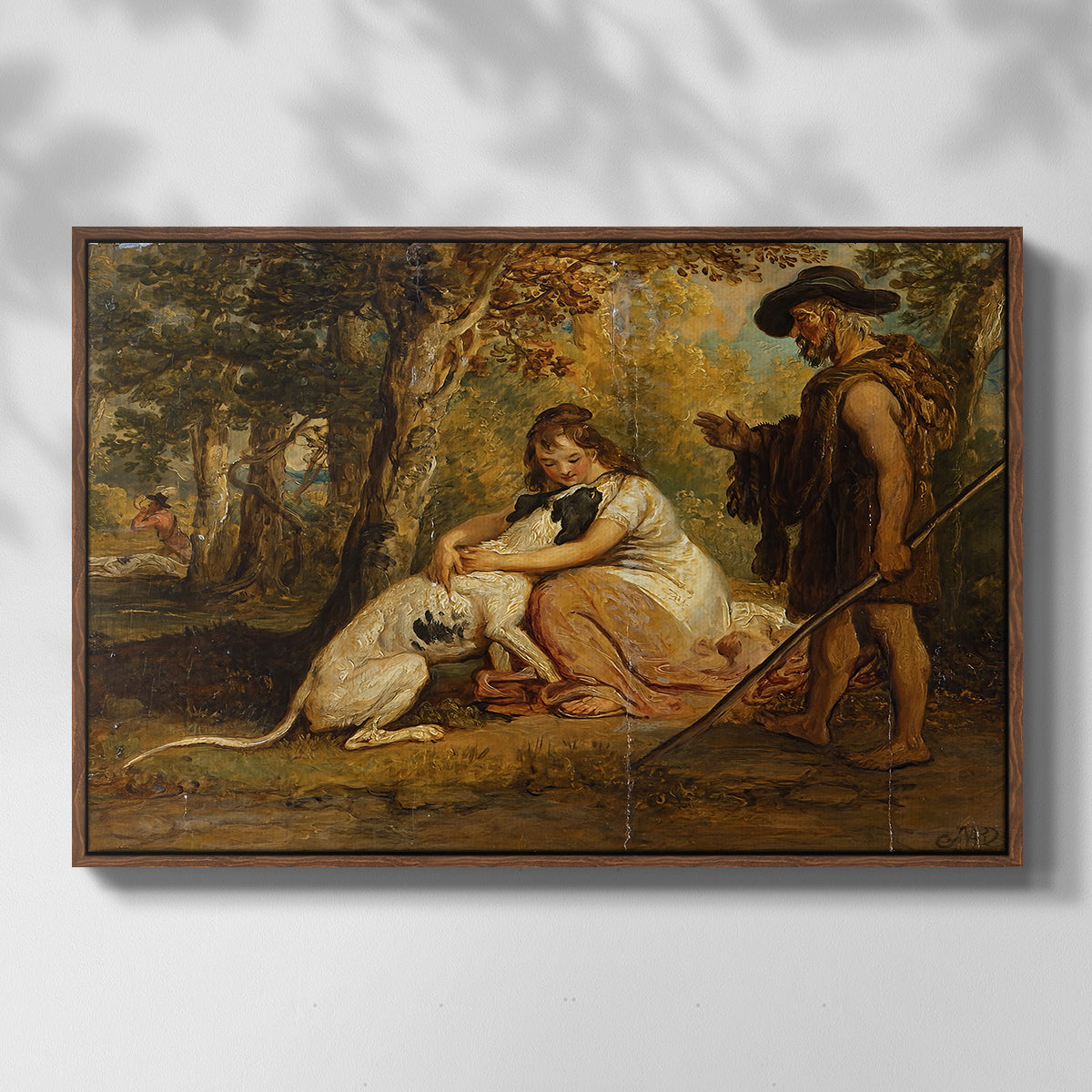 Measure for Measure, or The Biter Bit, 1840 - Floater Framed Canvas Print