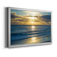 Beach Sunset Surfers Premium Classic Framed Canvas - Ready to Hang