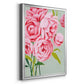 This Year's Peonies II - Modern Framed Canvas Print