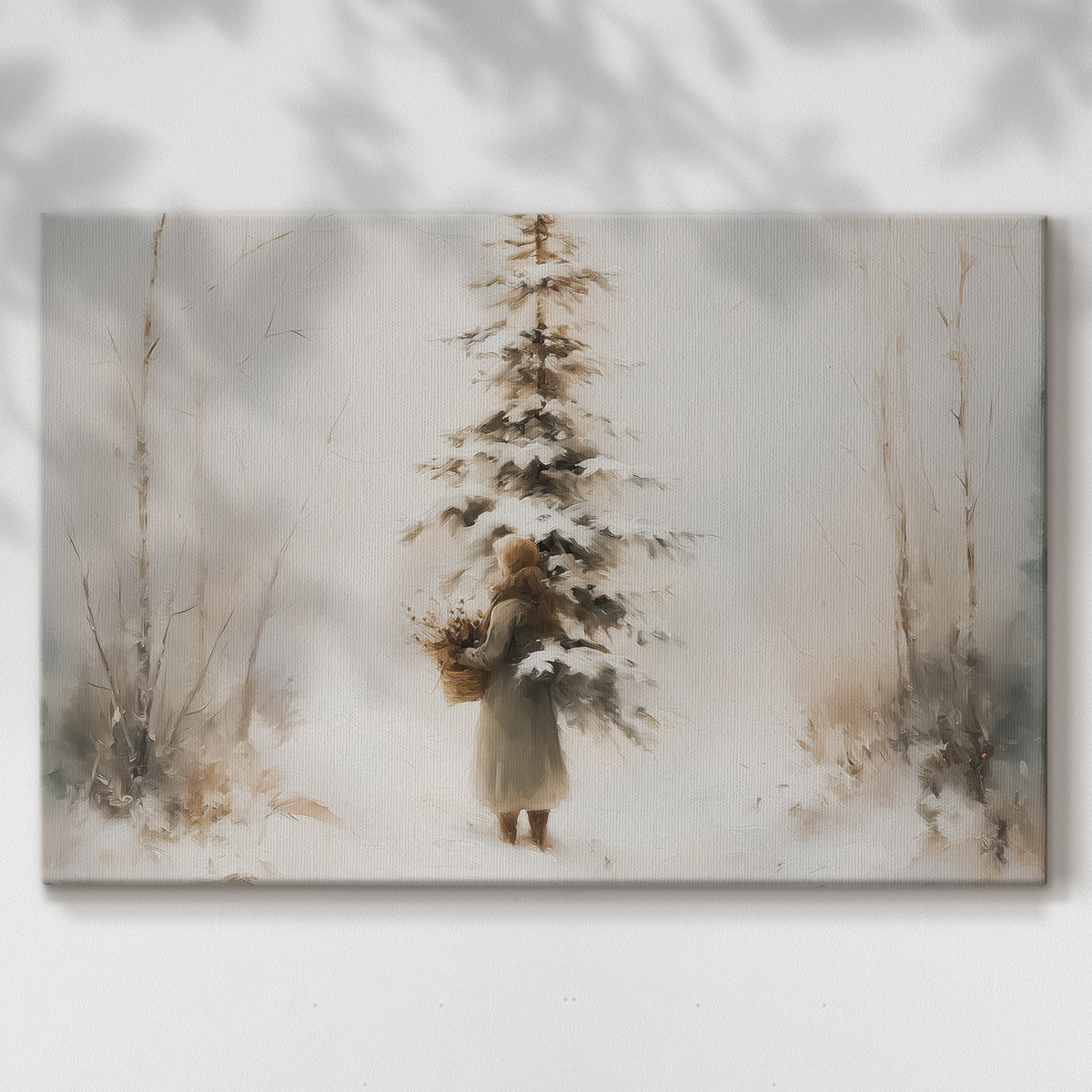 Frostlit Star Lane - Canvas Art Print