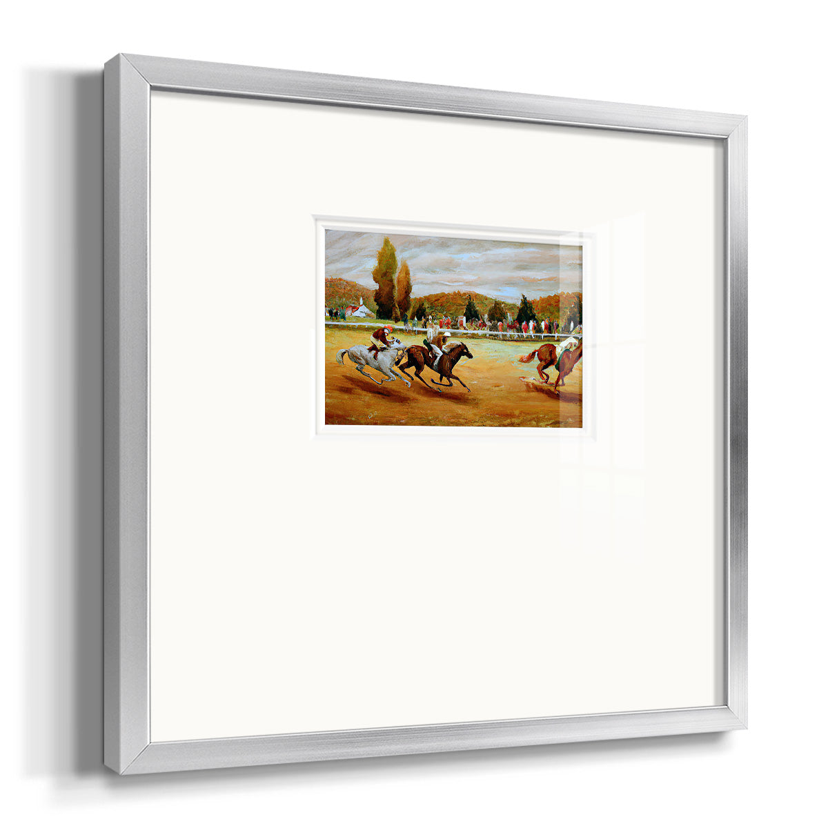 Day at the Races VI Premium Framed Print Double Matboard