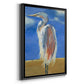 Blue Heron - Modern Framed Canvas Print