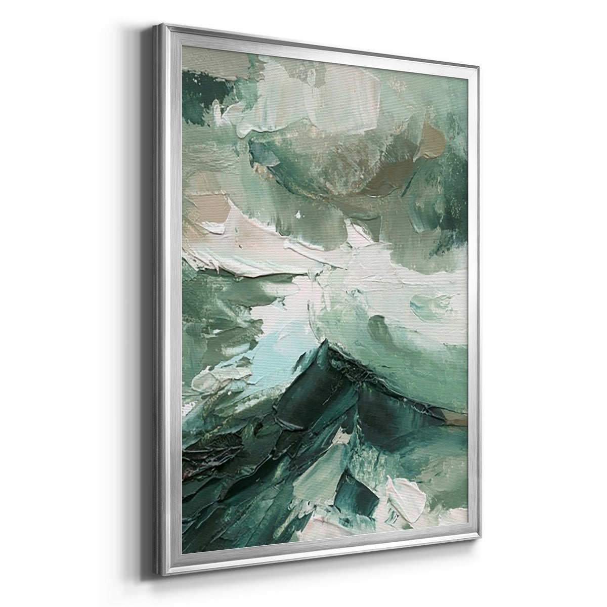 Crashing II - Modern Framed Canvas Print