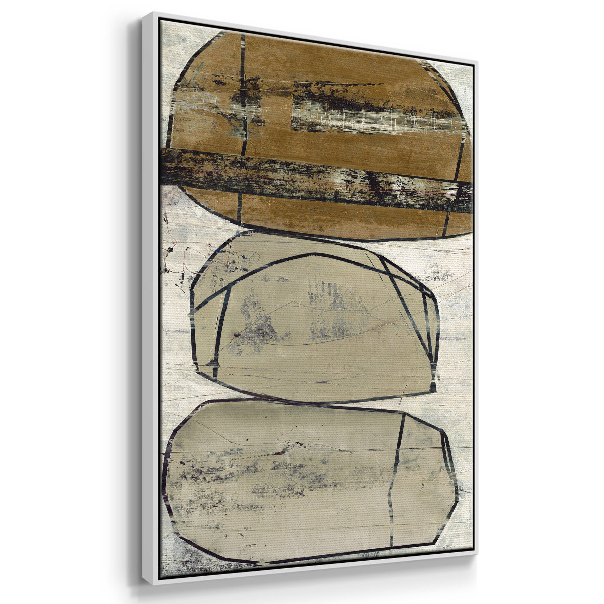 Dim Sum I - Floater Framed Canvas Print