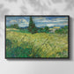 Green Wheat Field with Cypress, 1889 - Floater Framed Canvas Print