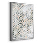 Sand Glyphs II - Modern Framed Canvas Print