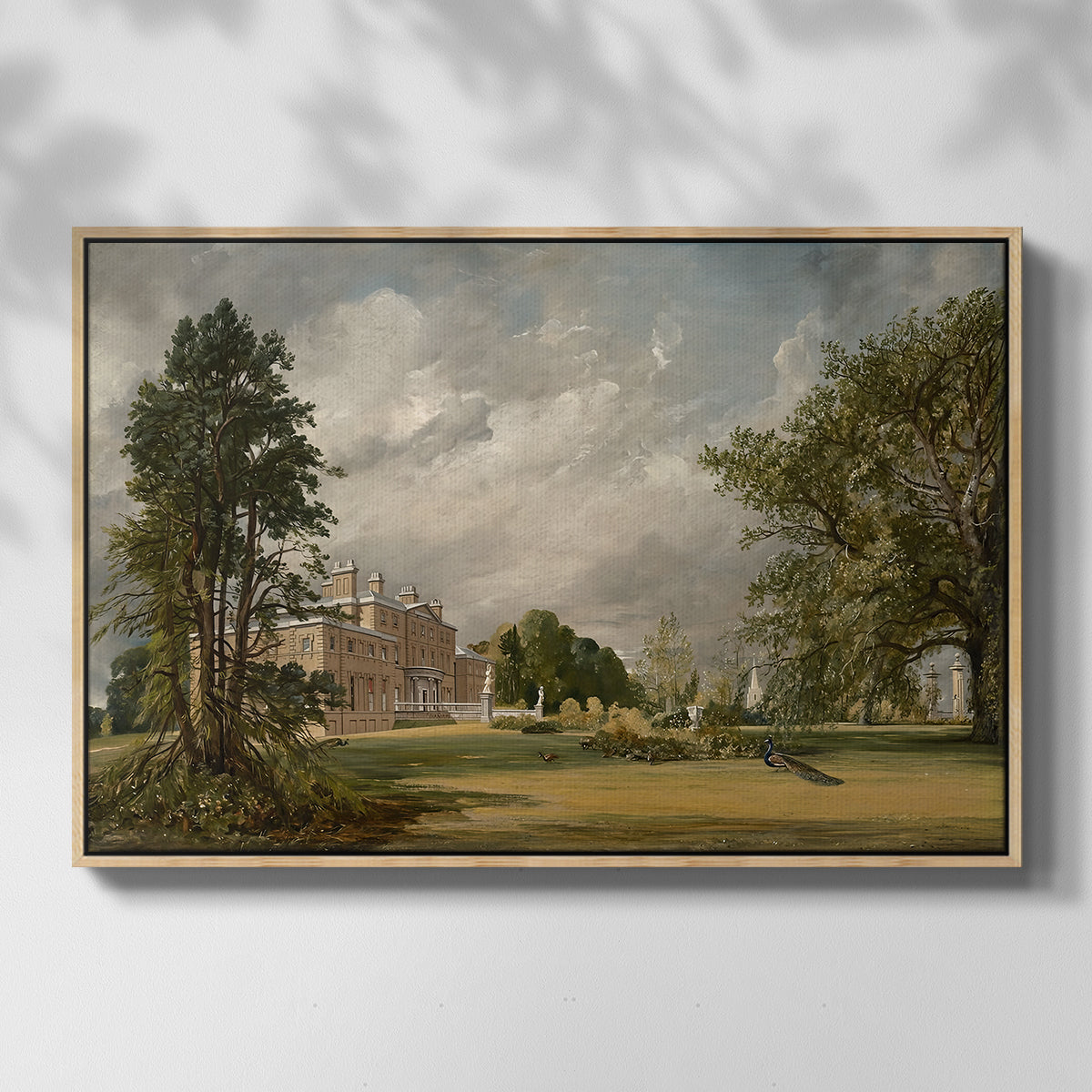 Malvern Hall, 1821 - Floater Framed Canvas Print