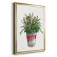 Winter Greens - Modern Framed Canvas Print