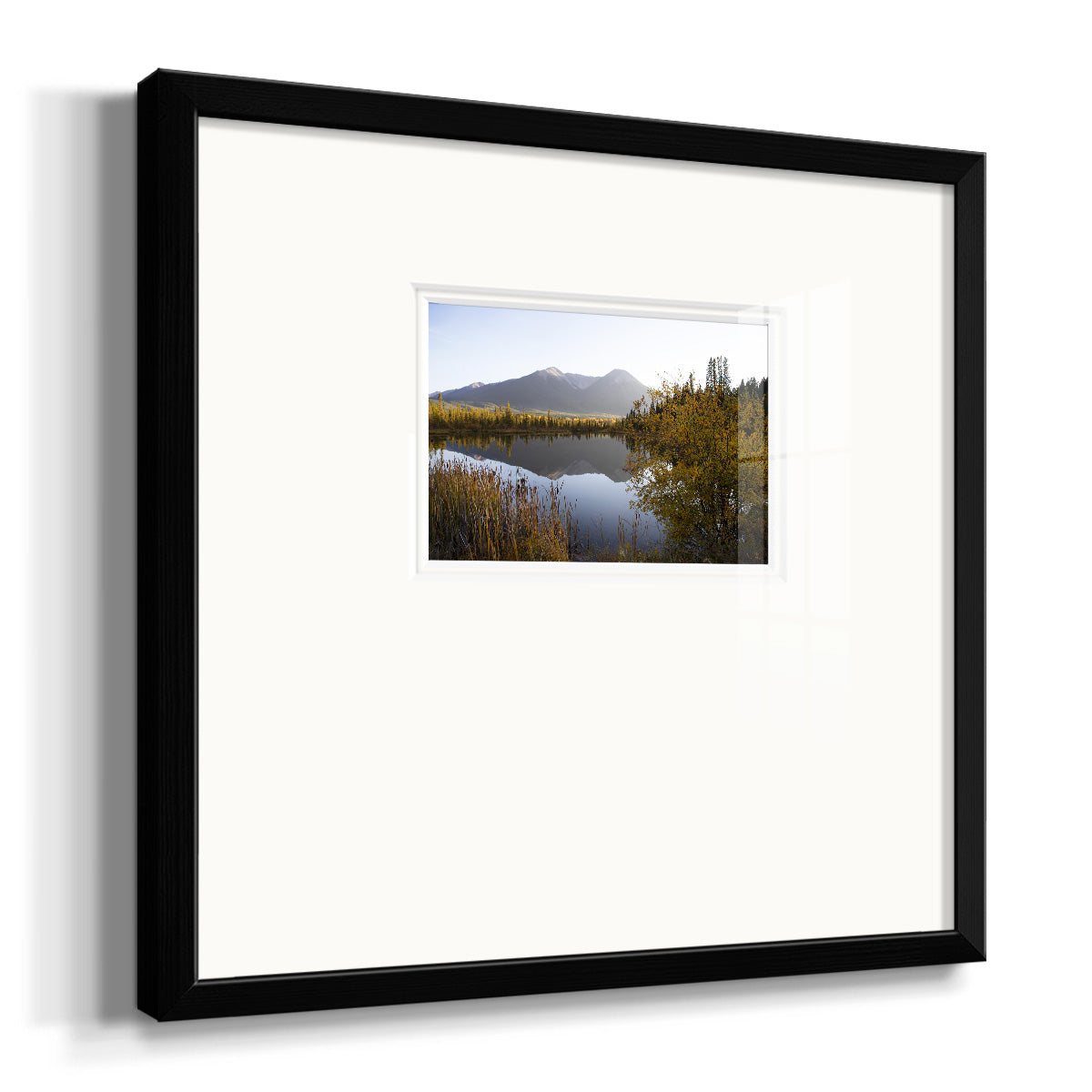 Low Light on Vermillion Premium Framed Print Double Matboard