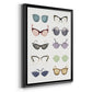 Vintage Glasses I - Modern Framed Canvas Print